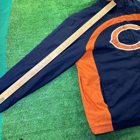 Chicago Bears Reebok Men’s NFL Large Full Zip Up Jacket/Coat Football - Picture 8 of 13
